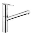 Zucchetti ZX3355.195E Spin 9 5/8" Single Hole Deck Mounted Kitchen Faucet with Pull-Out Spray