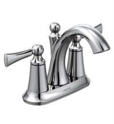 Moen 4505 Wynford 5 3/4" Three Hole Centerset Bathroom Sink Faucet with Metal Pop-Up Drain Assembly