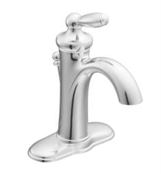 Moen 6600 Brantford 9" One Hole Bathroom Sink Faucet with Metal Pop-Up Drain Assembly