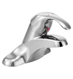 Moen 8432F05 M-Bition 7" Single Handle Centerset Low Arc Bathroom Sink Faucet with Metal Drain in Chrome