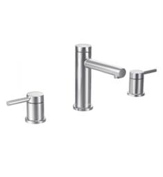 Moen T6193 Align 6 3/8" Three Hole Widespread High Arc Bathroom Sink Faucet with Metal Pop-Up Drain Assembly