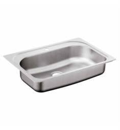 Moen G181631Q 1800 Series 33" Single Bowl Drop-In Stainless Steel Kitchen Sink