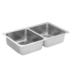 Moen G18215 1800 Series 31 1/4" Double Bowl Undermount Stainless Steel Kitchen Sink