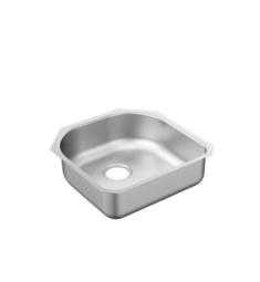 Moen G20160B 2000 Series 20" Single Bowl Undermount Stainless Steel Kitchen Sink