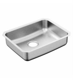 Moen G20194B 2000 Series 23" Single Bowl Undermount Stainless Steel Kitchen Sink