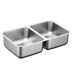 Moen G20210 2000 Series 31 1/4" Double Bowl Undermount Stainless Steel Kitchen Sink