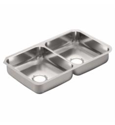 Moen G20214 2000 Series 31 1/4" Double Bowl Undermount Stainless Steel Kitchen Sink
