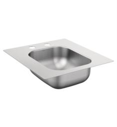 Moen KG2045522BQ 2000 Series 16 5/8" Single Bowl Drop-In Stainless Steel Kitchen Sink