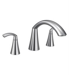 Moen T373 Glyde 7" Two Handle Widespread/Deck Mounted Roman Tub Faucet