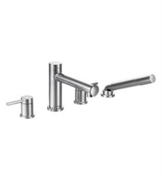 Moen T394 Align 6 3/8" Two Handle Widespread/Deck Mounted Roman Tub Faucet with Handshower