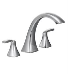 Moen T693 Voss 8 1/2" Two Handle High Arc Widespread/Deck Mounted Roman Tub Faucet