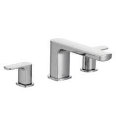 Moen T935 Rizon 4 3/4" Two Handle Low Arc Widespread/Deck Mounted Roman Tub Faucet
