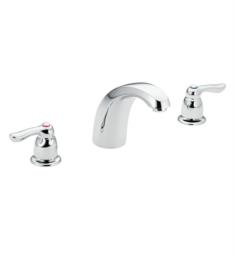 Moen T994 Chateau 6" Two Lever Handle Low Arc Widespread/Deck Mounted Roman Tub Faucet in Chrome