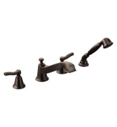 Moen TS925ORB Rothbury 5 7/8" Two Handle Low Arc Widespread Roman Tub Faucet with Handshower in Oil Rubbed Bronze