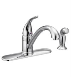 Moen 7082 Torrance 9" Single Handle Deck Mounted Kitchen Faucet with Side Spray in Chrome