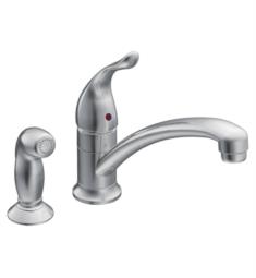 Moen 7437 Chateau 8 5/8" Single Handle Deck Mounted Kitchen Faucet in Chrome with Side Spray