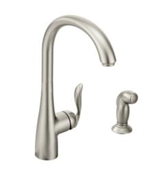 Moen 7790SRS Arbor 15 1/2" Single Handle Deck Mounted Kitchen Faucet with Side Spray in Spot Resist Stainless