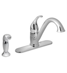 Moen 67840 Camerist 8 1/8" Single Handle Deck Mounted Kitchen Faucet in Chrome with Side Spray - Pack of 6