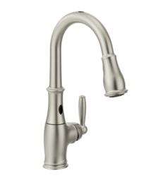 Moen 7185ESRS Brantford 15 1/2" Single Handle Deck Mounted Pulldown Kitchen Faucet with MotionSense Technology in Spot Resist Stainless