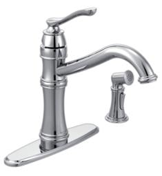 Moen 7245 Belfield 12 1/8" Single Handle Deck Mounted Kitchen Faucet with Side Spray