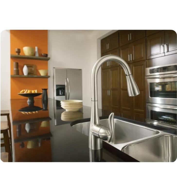 Deck Mounted Pulldown Kitchen Faucet