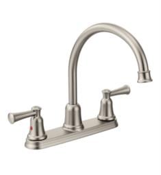 Moen 41611CSL Capstone 11" Double Handle Deck Mounted High Arc Kitchen Faucet in Classic Stainless