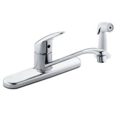 Moen CA40513 Cornerstone 6 3/8" Single Handle Deck Mounted Kitchen Faucet with Side Spray