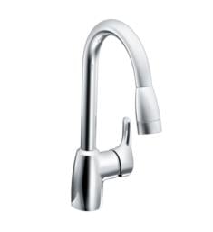 Moen CA42519 Baystone 14 3/8" Single Handle Deck Mounted Pullout Kitchen Faucet