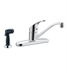 Moen CA47513 Flagstone 6 1/2" Single Handle Deck Mounted Kitchen Faucet in Chrome with Side Spray
