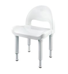 Moen DN7064 Home Care 33 1/8" Freestanding Polypropylene Shower Chair with Adjustable Glacier Seat