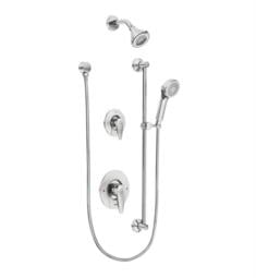 Moen T9342 Commercial Double Handle Pressure Balance Shower Only Trim Kit with Handshower and Slidebar in Chrome