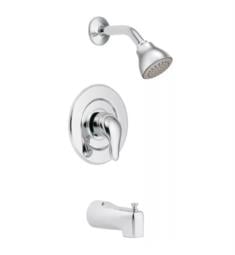 Moen TL471EP Chateau Single Handle Pressure Balance Tub and Shower Faucet Trim Kit in Chrome with Flow Rate -1.75 GPM