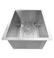 Nantucket ZR1815 Pro Series 15" Single Bowl Undermount Stainless Steel Bar/Prep Kitchen Sink in Brushed Satin
