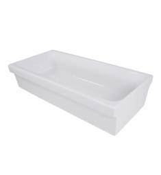 Nantucket CANAL35-90 Brant Point 35 1/2" Single Bowl Fireclay Rectangular Vessel Bathroom Sink in White