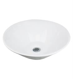 Nantucket NSV222 Brant Point 16 5/8" Single Bowl Ceramic Round Vessel Bathroom Sink in White