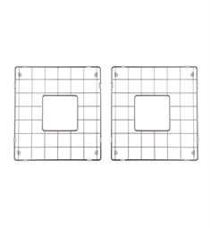 Nantucket BG-VC3318D 14 1/4" Stainless Steel Bottom Grid for Kitchen Sink in Polished Chrome - Set of 2