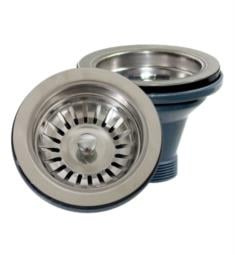 Nantucket NS35L-EXT 3 1/2" Stainless Steel Basket Strainer Kitchen Drain for Fireclay Sinks in Brushed Satin