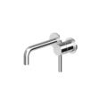 Zucchetti ZP6317.190E Pan 2 3/8" Two Hole Widespread Wall Mount Bathroom Sink Faucet with Aerator
