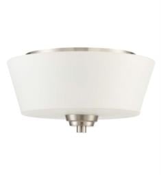 Craftmade 41982 Grace 2 Light 13" Incandescent White Frosted Shade Flushmount Ceiling Light