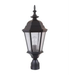 Craftmade Z2915 Chadwick 1 Light 9 3/8" Incandescent Clear Seeded Glass Shade Outdoor Post Light