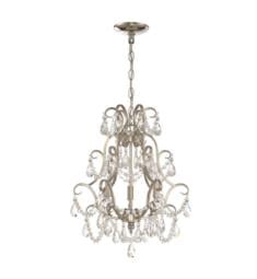 Craftmade 1133C-PLN 3 Light 16" Incandescent One Tier Clear Crystal Mini Chandelier in Polished Nickel Finish