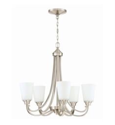 Craftmade 41925 Grace 5 Light 26" Incandescent One Tier White Frosted Glass Chandelier