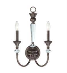 Craftmade 26732-MBS Boulevard 2 Light 12" Incandescent Wall Sconce in Mocha Bronze and Silver Accents