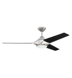 Craftmade ECH54BNK3 Echelon 3 Blades 54" Indoor Ceiling Fan with LED Light in Brushed Polished Nickel