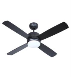 Craftmade MN44FB4-LED-UCI Montreal 4 Blades 44" Indoor Ceiling Fan with LED Light in Flat Black