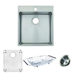 Franke HTS2022-1KIT Vector 19 1/2" Single Bowl Drop-In/Undermount Stainless Steel Kitchen Sink Kit from Home Collection
