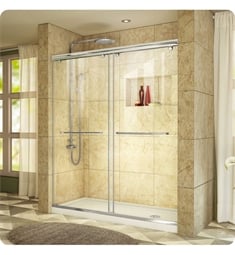 DreamLine DL-694 Charisma Frameless Bypass Sliding Shower Door and Single Threshold Shower Base