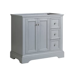 Fresca FCB2436GRV Windsor 36" Gray Textured Traditional Bathroom Cabinet