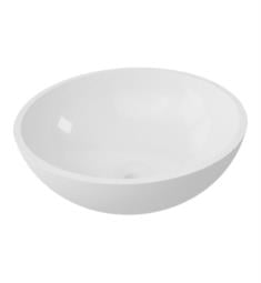 ICO B9311 Calma 16 1/2" Vessel Round Gabrielli Bathroom Sink in White