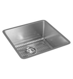 Elkay ECTRU17179TC Crosstown 18 1/2" Single Bowl Undermount Stainless Steel Kitchen Sink Kit in Polished Satin
